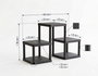 Hermia Sakura Organizador de Cocina Negro